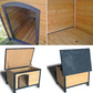 Niche chien bois pin - toit ouvrant pour l'extérieur 226 xl 116 x79x82 cm